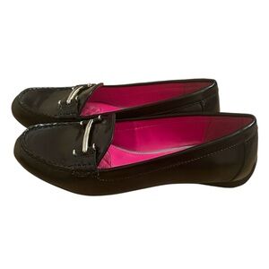 Chaps Connie Black Slip on Loafer Woman's Size 7.5 B